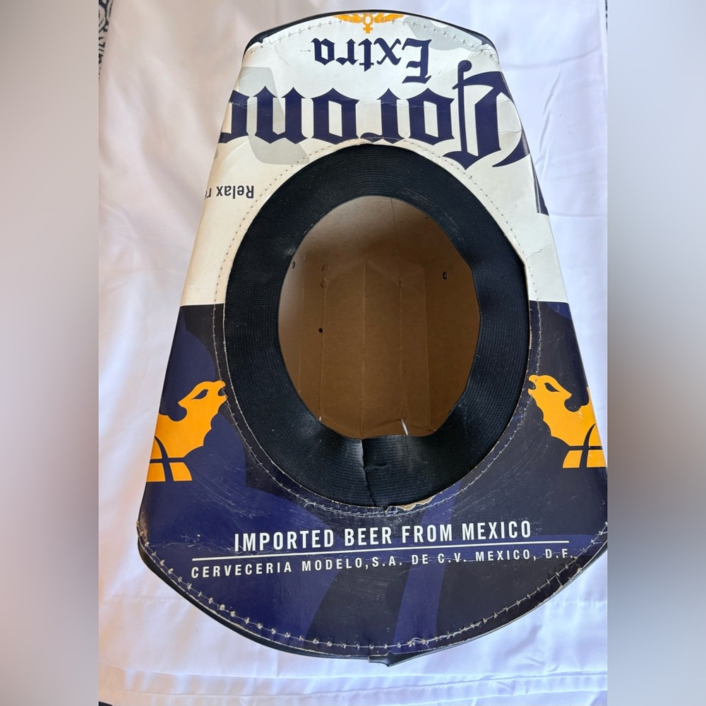 Corona Extra Party Cowboy Hat - Blue and White - Picture 5 of 5
